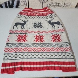 Holiday dog sweater